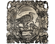 AQUILE e CERVO, marca di tipografo non identificato, 1576