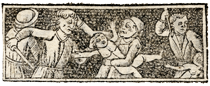 lato superiore della cornice (1547): Strage degli innocenti
