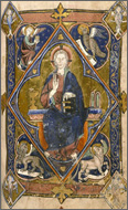 Missel à l'usage de l'abbaye Sainte-Geneviève, sec. XIII (Parigi, Bibl. Sainte-Geneviève, ms. 90, c. 168r)