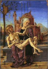 Cosmè Tura, Pietà, ca. 1460 (Venezia, Museo Correr)