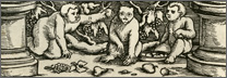 scimmia e bambini (Hagenau, 1520)