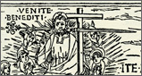 Giudizio finale da I. da Voragine, Legendario de sancti, Venezia, 1492, c. a3r - particolare