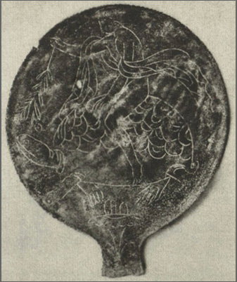 a cavallo di una tartaruga, III sec. a.C.