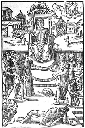 dalla Praxis rerum criminalium di Joos Damhouder, cap. CLIII (ed. di Anversa, 1562)