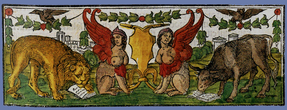 lato inferiore della cornice (1521), Biblioteca del Castello del Buonconsiglio, Trento