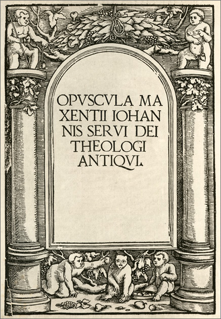 scimmia e bambini (Hagenau, 1520)