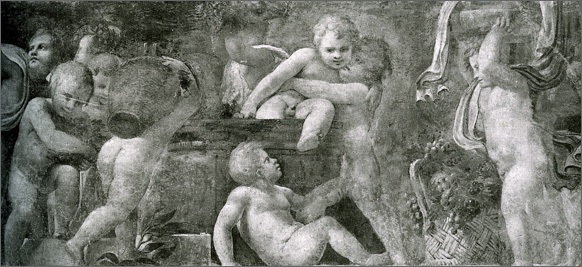 N. dell'Abate, Putti vendemmiatori (Modena, Galleria estense)